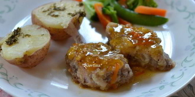 Рецепт свиных медальонов с мармеладным джемом