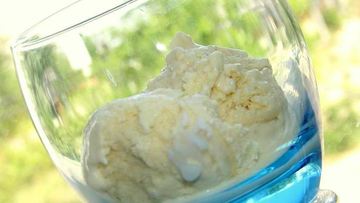 Рецепт Грушевого мороженого с апельсиновым флером