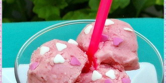 Рецепт Мороженого Клубника со сливками