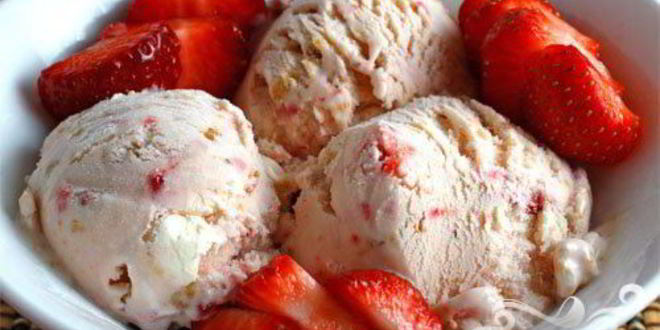 Рецепт Мороженого Пьяная клубника