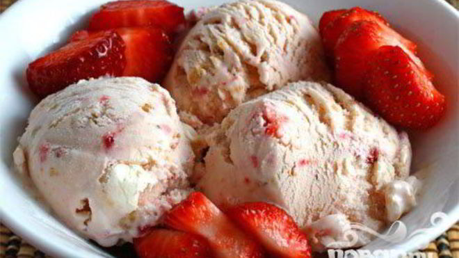 Рецепт мороженого пьяная клубника