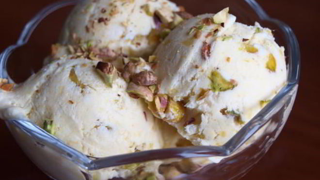 Рецепт мороженого с манго и фисташками