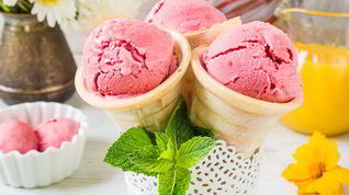 Рецепт Вишневого йогуртового мороженого