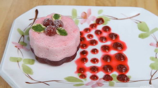 Рецепт клюквенного мусса