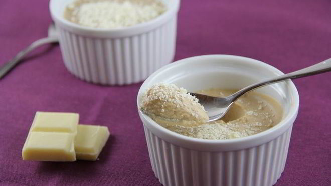 Рецепт кофейного крема-мусса с белым шоколадом