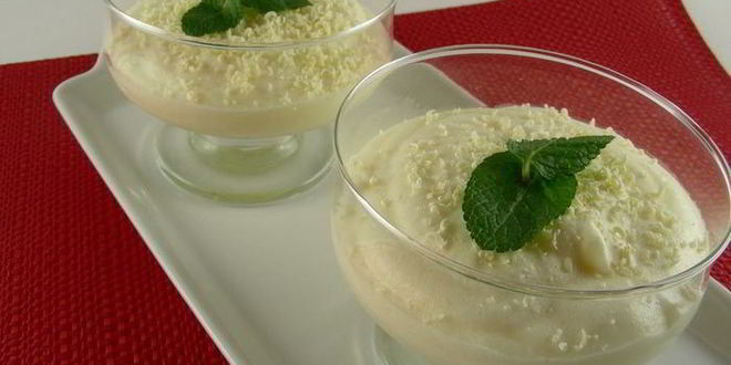 Рецепт мусса из белого шоколада и лимона