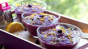 Рецепт Мусса из кус-куса с ягодами и фруктами