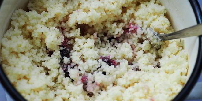 Рецепт мусса из кус-куса с ягодами и фруктами