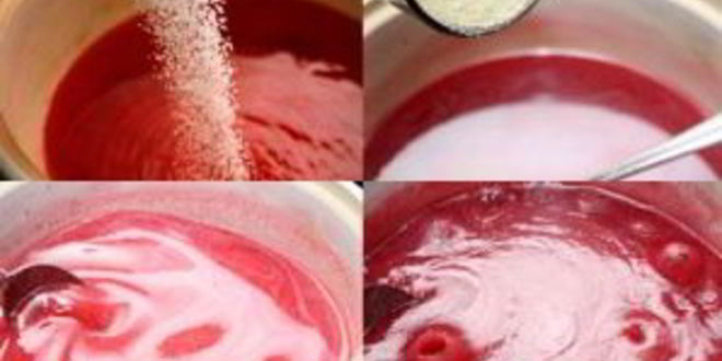 Рецепт мусса из малины с манкой