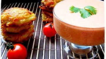 Рецепт Мусса из запеченных овощей с картофельными оладьями