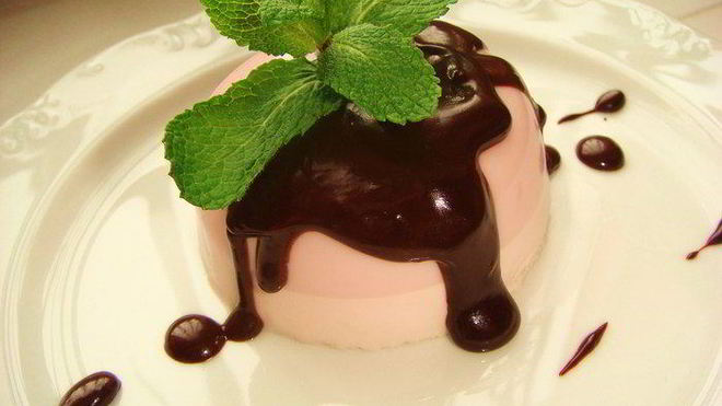 Рецепт мусса с шоколадным соусом