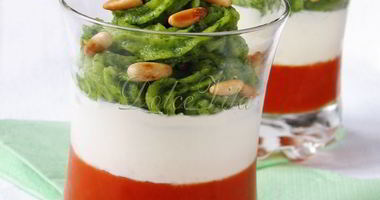 Рецепт Праздничной закуски Капрезе-мусс