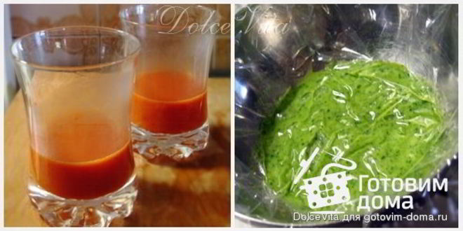 Рецепт праздничной закуски капрезе-мусс