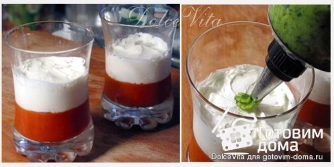 Рецепт праздничной закуски капрезе-мусс