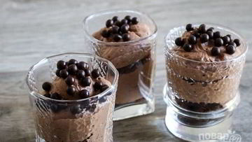 Рецепт Праздничного шоколадного мусса