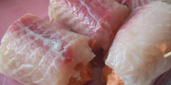 Рецепт рыбных рулетиков с рыбным муссом