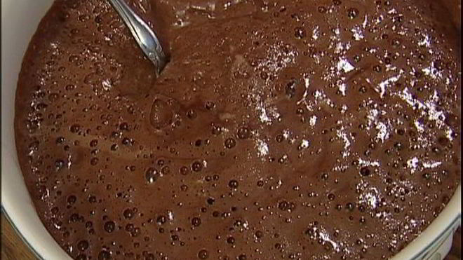 Рецепт шоколадна-ванильного мусс