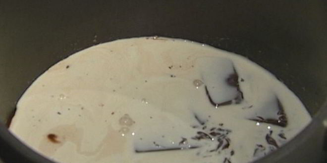 Рецепт шоколадна-ванильного мусс