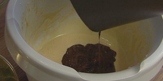 Рецепт шоколадна-ванильного мусс