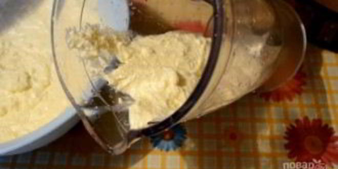 Рецепт творожно-черничного муссовый торт