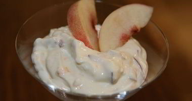 Рецепт Творожно-сливочного мусс с нектарином