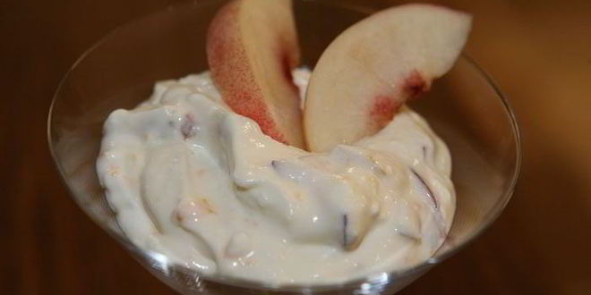 Рецепт Творожно-сливочного мусс с нектарином