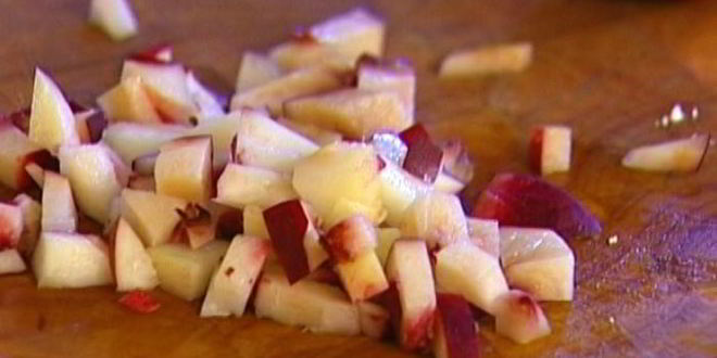 Рецепт творожно-сливочного мусс с нектарином