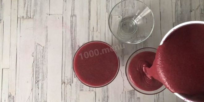 Рецепт ягодного мусса с ежевикой и клюквой