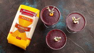 Рецепт Ягодного мусса с манной крупой