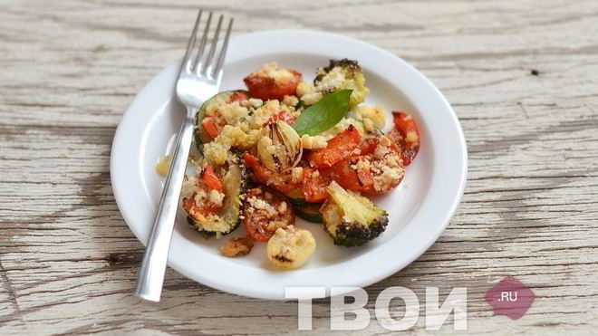 Рецепт овощного крамбла