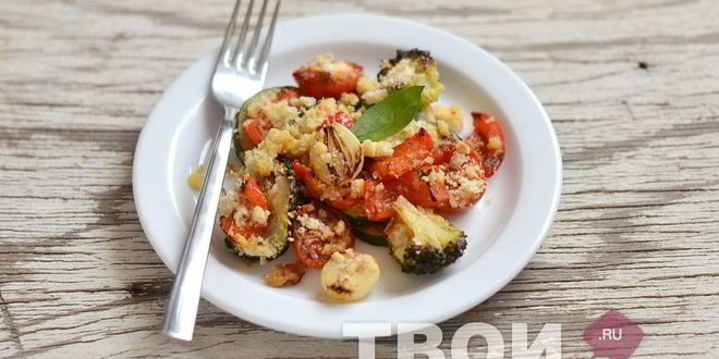 Рецепт овощного крамбла