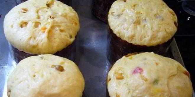 Рецепт кулича на сливках и желтках с шафраном