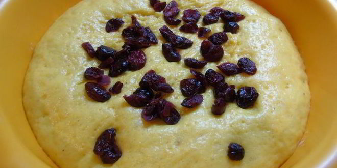 Рецепт морковного кулича с клюквой