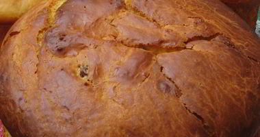 Рецепт Пасхального кулича на опаре с орехами