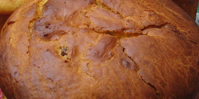 Рецепт Пасхального кулича на опаре с орехами