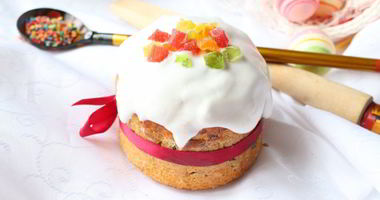 Рецепт Пасхального кулича с изюмом и цукатами