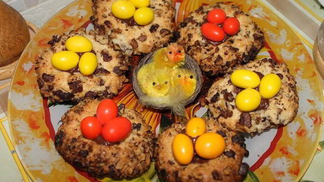 Рецепт пасхальных гнездышек