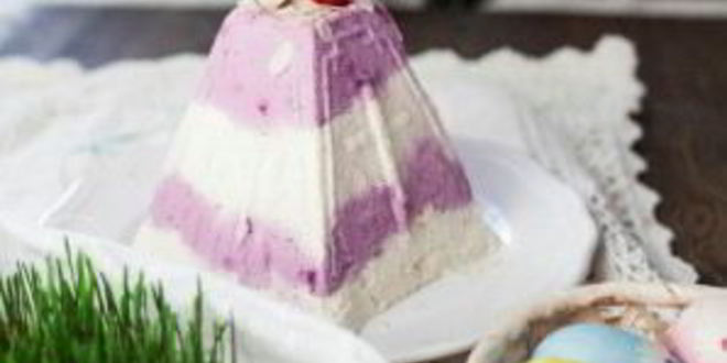 Рецепт полосатой пасхи