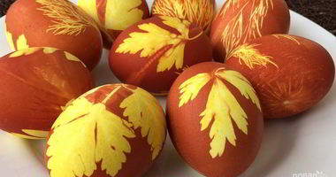 Рецепт Простой покраски пасхальных яиц