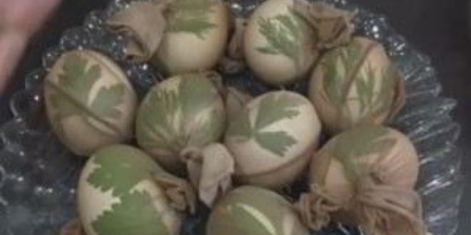 Рецепт простой покраски пасхальных яиц