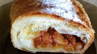 Рецепт Штруделя к пасхальному столу из слоеного теста