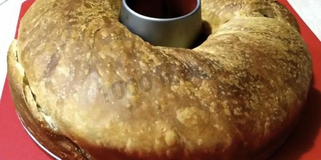 Рецепт штруделя к пасхальному столу из слоеного теста