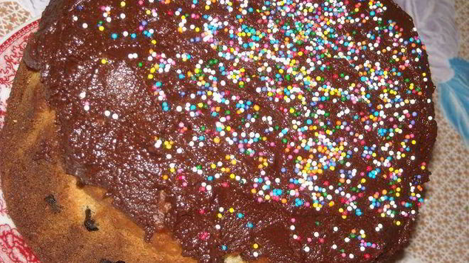 Рецепт творожного кулича с шоколадной глазурью