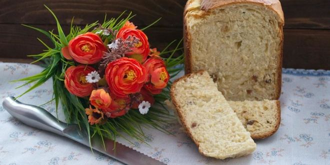 Рецепт Творожного кулича в хлебопечке