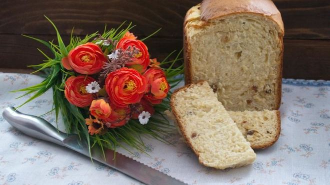 Рецепт творожного кулича в хлебопечке