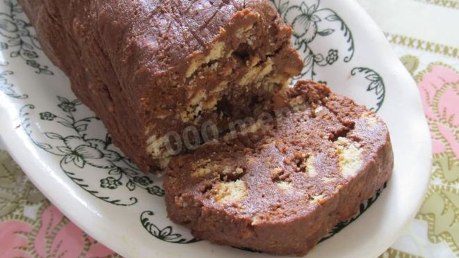 Рецепт домашнего щербета из печенья с изюмом