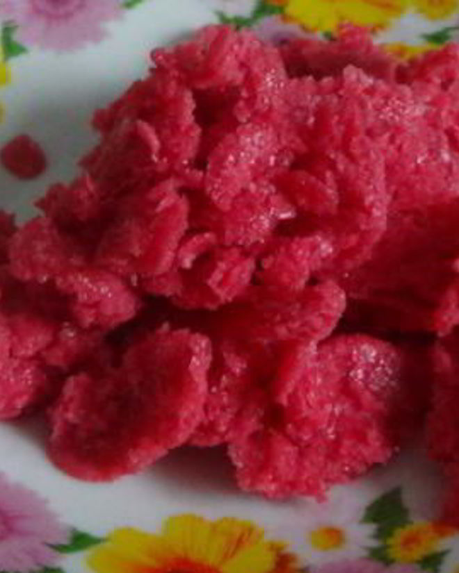 Рецепт малинового щербета