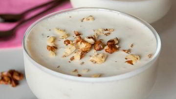 Рецепт Сметанного желе с орехами