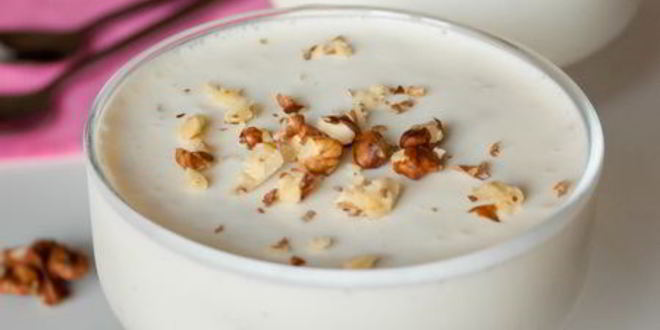 Рецепт сметанного желе с орехами