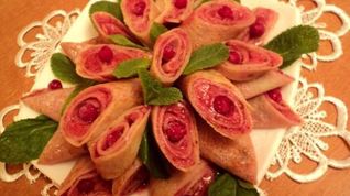 Рецепт Блинчиков с ягодным суфле